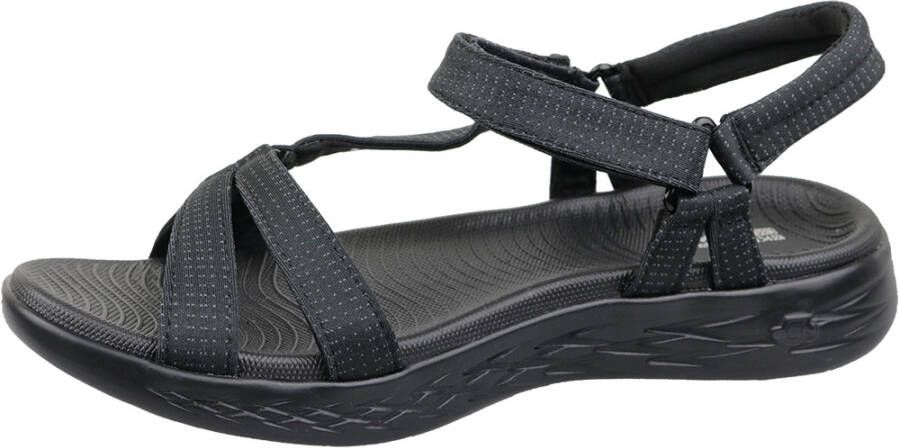 Skechers Platte sandalen Zwart Dames