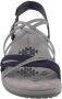 Skechers Blauwe Platte Sandalen voor Dames Reggae Slim Blauw Dames - Thumbnail 7