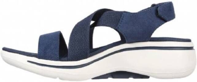 Skechers Platte sandalen Blauw Dames