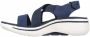 Skechers Go Walk Arch Fit Sandalen Dames Blauw - Thumbnail 2