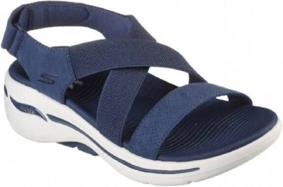 Skechers Platte sandalen Blauw Dames