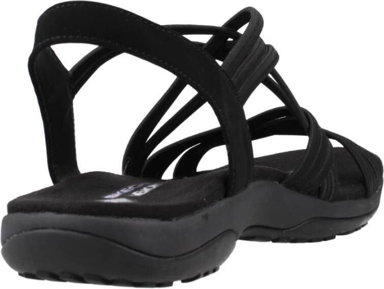 Skechers Reggae Slim Platte Sandalen Black Dames