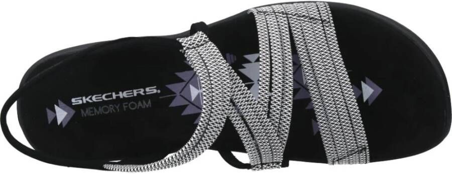 Skechers Slim Reggae Platte Sandalen Purple Dames
