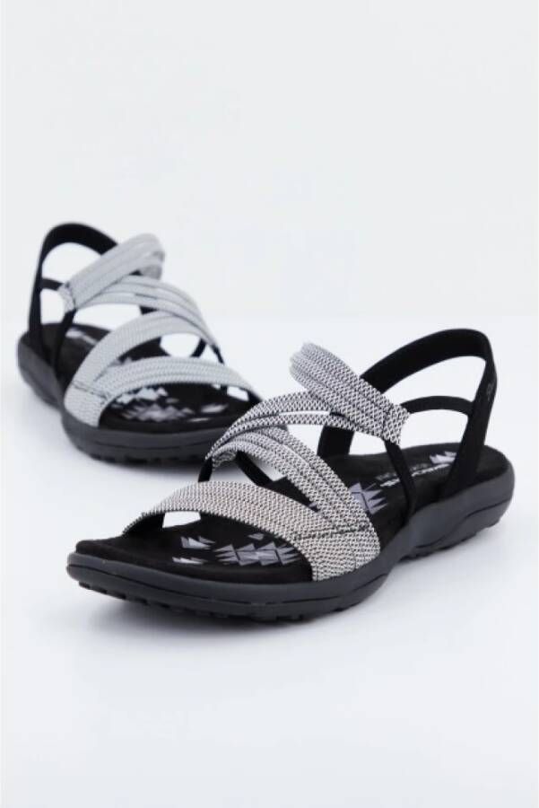 Skechers Slim Reggae Platte Sandalen Purple Dames