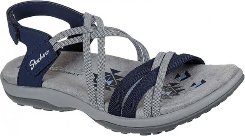 Skechers Reggae Slim-Takes Two Sandals Gray Dames