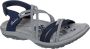 Skechers Blauwe Platte Sandalen voor Dames Reggae Slim Blauw Dames - Thumbnail 3