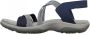 Skechers Blauwe Platte Sandalen voor Dames Reggae Slim Blauw Dames - Thumbnail 4