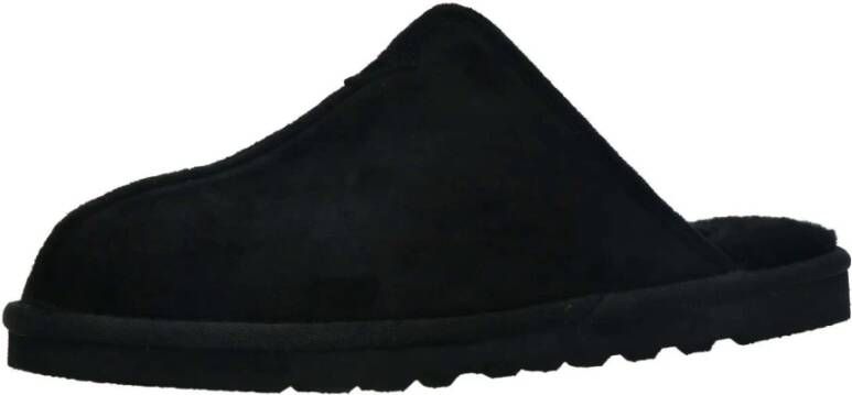 Skechers Comfortabele winterpantoffel met suedine bovenwerk Zwart Heren