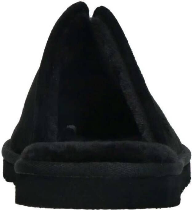 Skechers Comfortabele winterpantoffel met suedine bovenwerk Zwart Heren