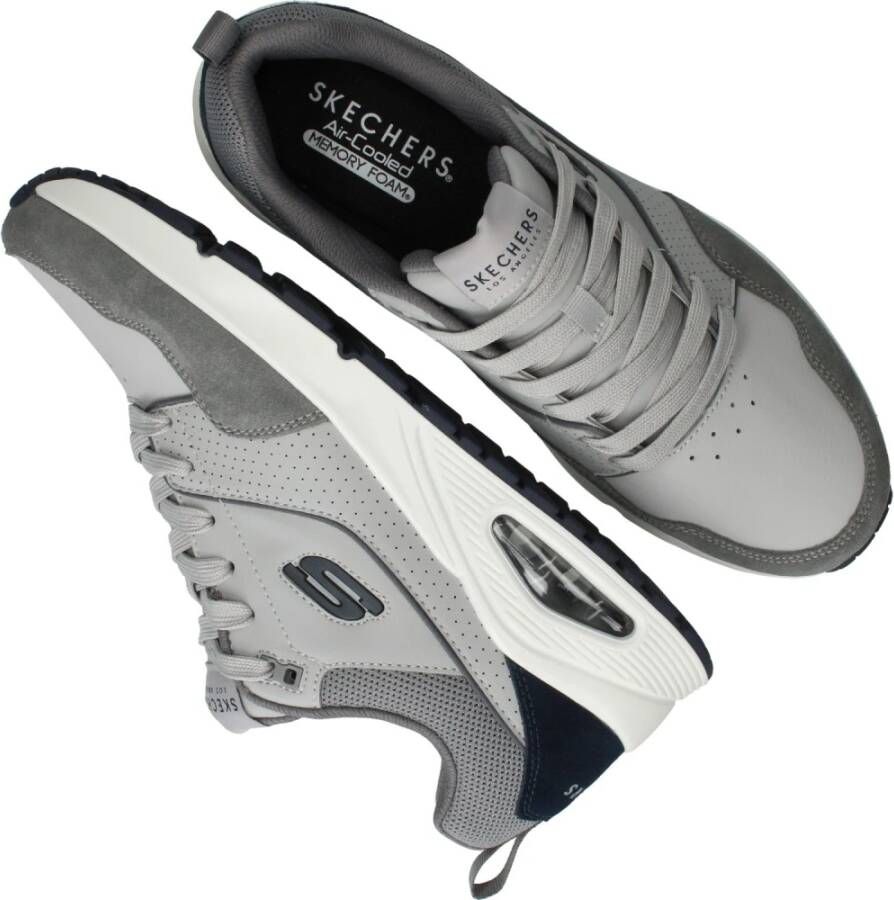 Skechers Retro One Sneaker met Air-Cooled Memoryfoam Gray Dames