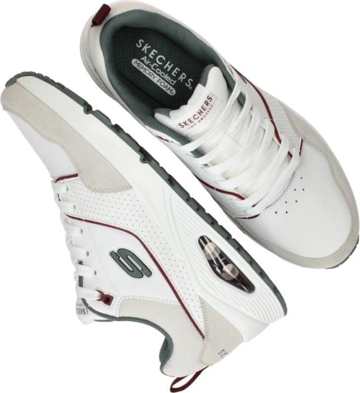 Skechers Retro One Sneaker met Air-Cooled Memoryfoam White Heren