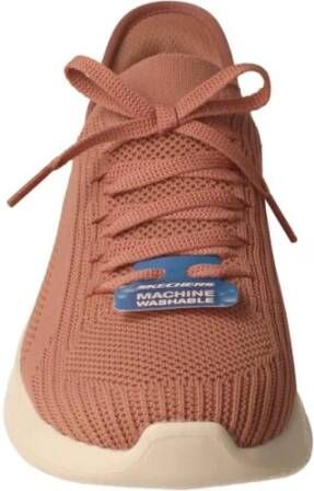 Skechers Roze Sports Gebreide Sneakers Pink Dames