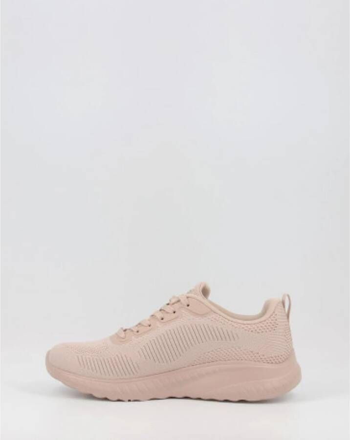 Skechers Roze Sportschoenen voor Dames Platte en Veters Roze Dames