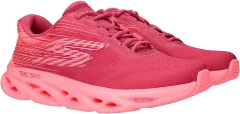 Skechers Roze Swirl Tech Speed Sneaker Pink Dames