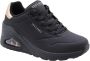 Skechers Uno Wedge Hi Steps 177520-BBK Vrouwen Zwart Sneakers - Thumbnail 18