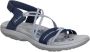 Skechers Blauwe Platte Sandalen voor Dames Reggae Slim Blauw Dames - Thumbnail 5