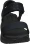 Skechers Zwarte Plateau Velcro Platte Sandalen Black Dames - Thumbnail 7