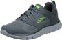 Skechers Heren Leder Textiel Sneakers Gray Heren - Thumbnail 5
