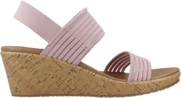 Skechers Glamour Sheer Glow Wedges Blue Dames