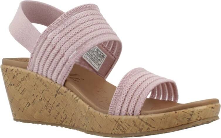 Skechers Glamour Sheer Glow Wedges Blue Dames