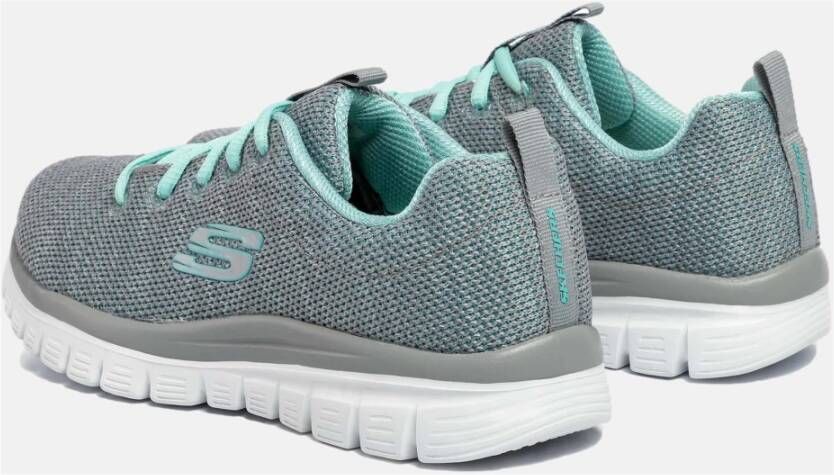Skechers Sierlijk-gedraaid voor sneakers Gray Dames