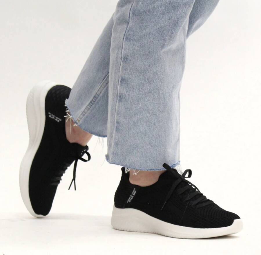 Skechers Slip-ins Ultra Flex 3.0 Brilliant sneaker Zwart Dames