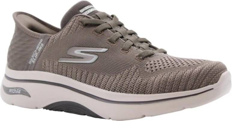 Skechers Casual Stijl Sneakers voor mannen Beige Heren