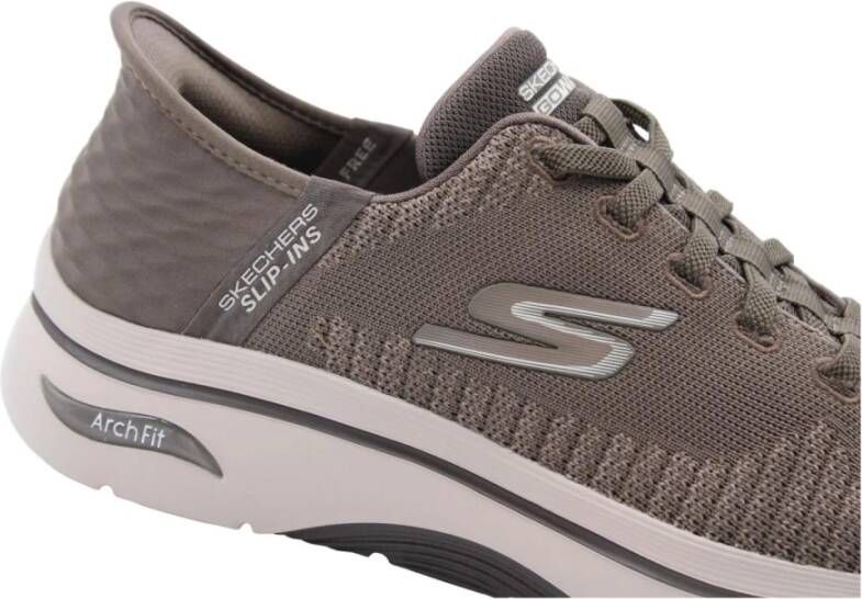 Skechers Casual Stijl Sneakers voor mannen Beige Heren