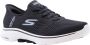 Skechers Go Walk 7 Free Hand 2 Heren Instappers Zwart Wit - Thumbnail 3