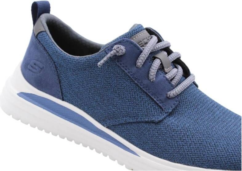 Skechers Casual Twilight Veterschoenen voor Mannen Blue Heren