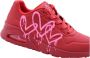 Skechers Sneakers UNO DRIPPING IN LOVE met hart-graffiti-print vrijetijdsschoen lage schoen veterschoen - Thumbnail 72