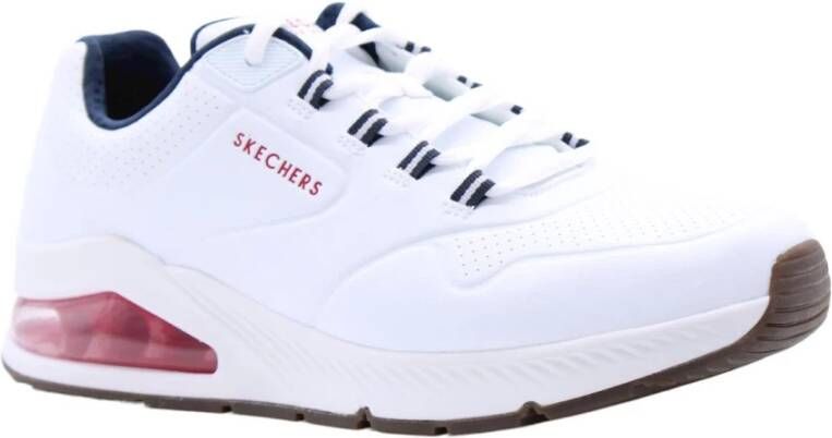 Skechers Stijlvolle Comfortabele Heren Diamond Sneakers Wit Heren