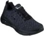 Skechers Dames Sneakers Synthetische Stof Casual Zwart Dames - Thumbnail 6