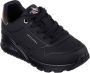 Skechers Uno Wedge Hi Steps 177520-BBK Vrouwen Zwart Sneakers - Thumbnail 13