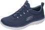 Skechers Summits Louvin Marineblauw Hardloopschoenen Heren - Thumbnail 2