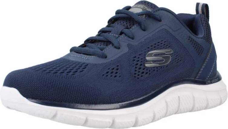 Skechers Stijlvolle Track Sneakers voor Mannen Blue Heren