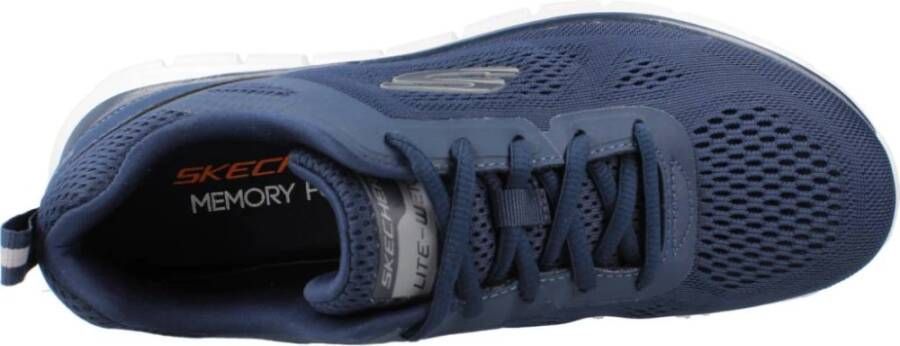 Skechers Stijlvolle Track Sneakers voor Mannen Blue Heren