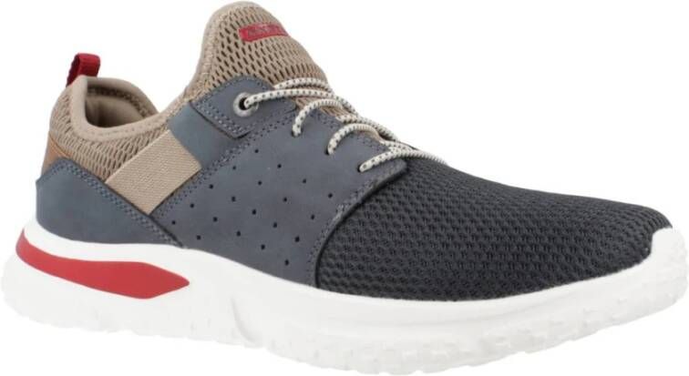 Skechers Stijlvolle Top Sneakers voor Mannen Blue Heren