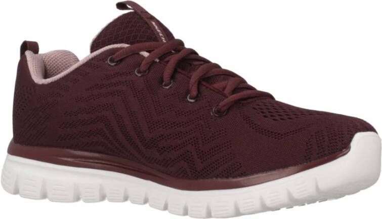 Skechers Stijlvolle Connected Sneakers Red Dames