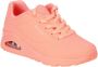 Skechers Stijlvolle Oranje Synthetisch Leren Sneakers Roze Dames - Thumbnail 3