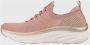 Skechers D.lux Walker Slip-On Memory Foam Sneakers Roze Dames - Thumbnail 5