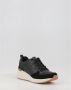 Skechers Geperforeerde Duraleather Sneakers Black Dames - Thumbnail 21