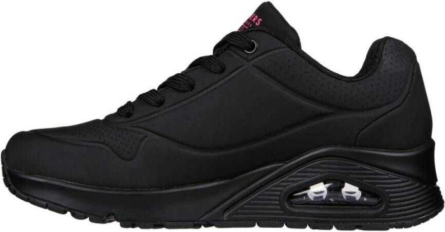 Skechers Stijlvolle Zwarte Multicolor Sneakers Zwart Dames