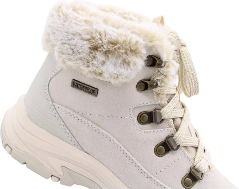 Skechers Split Enkellaars voor vrouwen Beige Dames