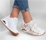 Skechers Sneakers UNO METALLIC LOVE Vrijetijdsschoen lage schoen veterschoen met trendy metallic-print - Thumbnail 13