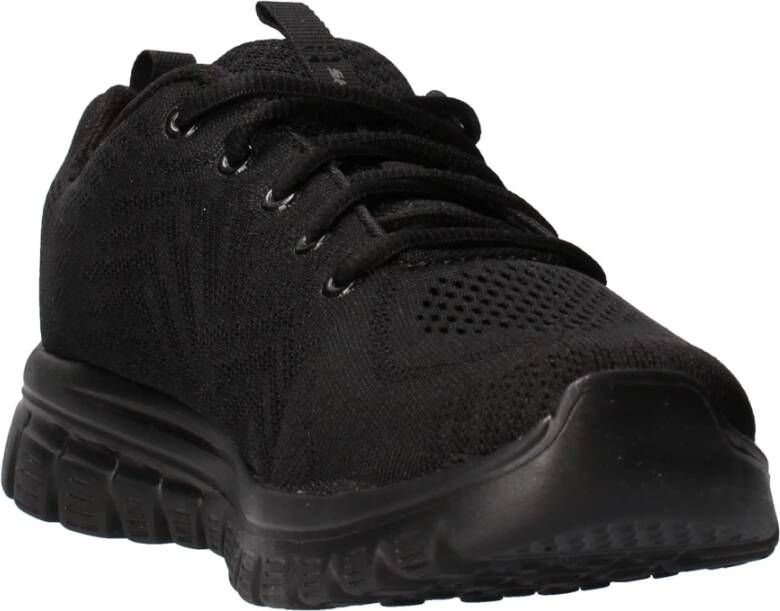 Skechers Sportieve Gebreide Sneaker Black Dames