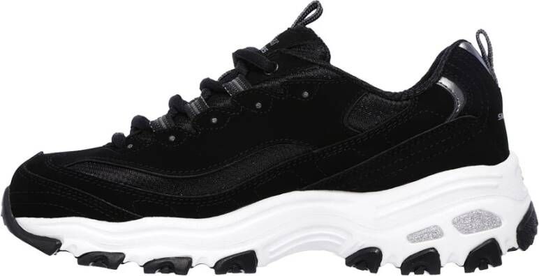 Skechers Sportieve leren sneakers voor actieve vrouwen Black Dames