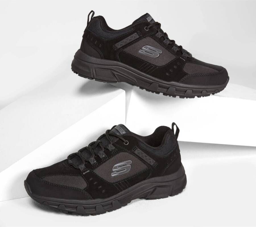 Skechers Sportieve Suède Sneakers Black Heren