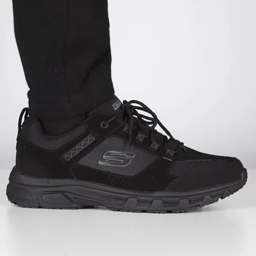 Skechers Sportieve Suède Sneakers Black Heren