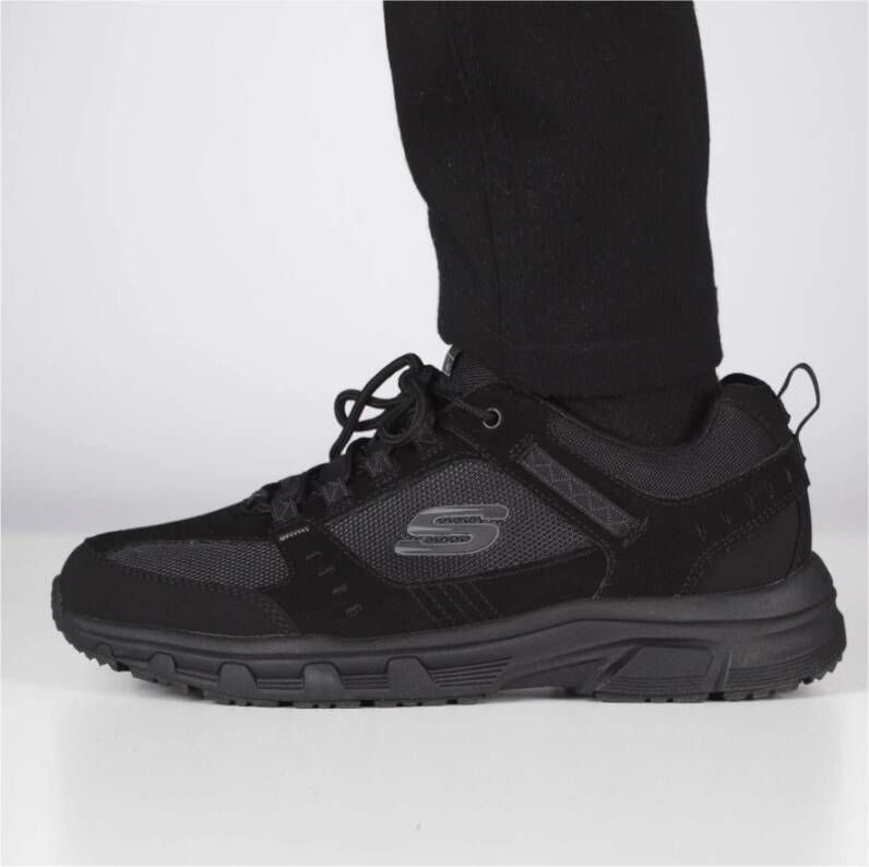 Skechers Sportieve Suède Sneakers Black Heren
